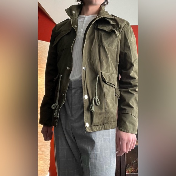 Green Army Style Jacket - Picture 3 of 3